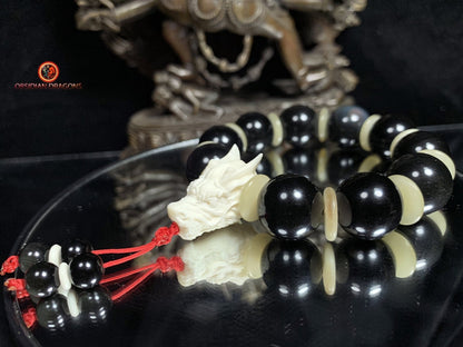 Bracelet en Obsidienne oeil Céleste - Énergie du Dragon | obsidian dragons