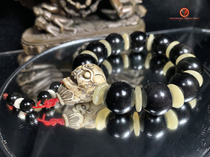 Bracelet en Obsidienne oeil Céleste - Citipati Tibétain | obsidian dragons