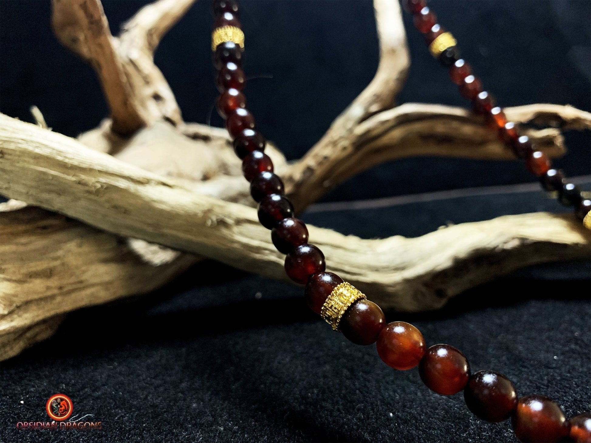 Collier Crâne Artisanal - corne et os de buffle - Pièce Signature | obsidian dragons
