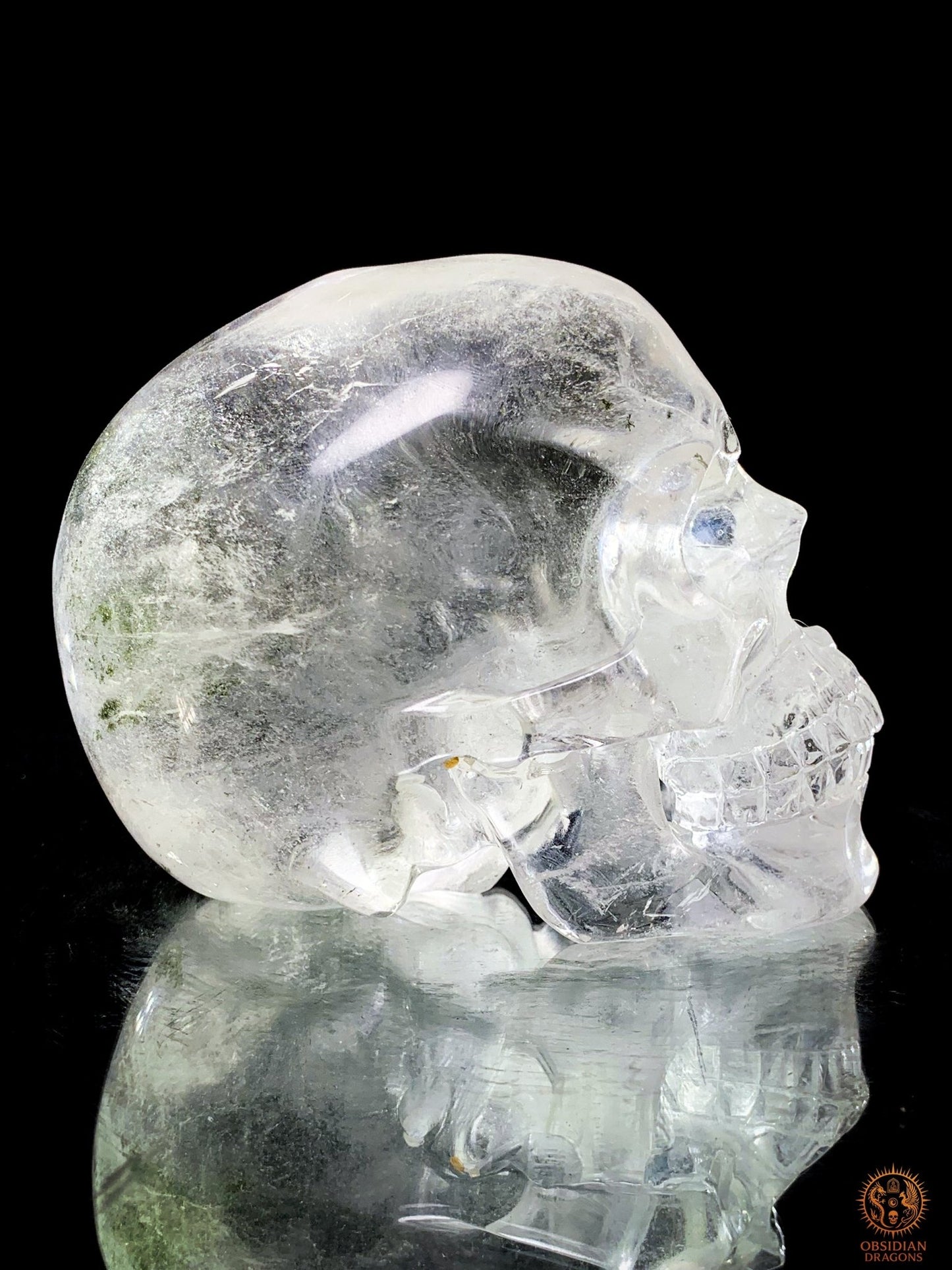 Crâne de Cristal Rare - Cristal de Roche – Pièce de Collection