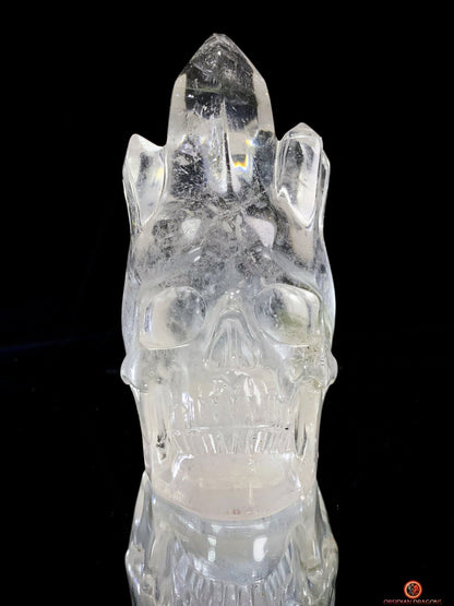 Crâne de Cristal de Roche - Crâne à Pointes de cristal | obsidian dragons