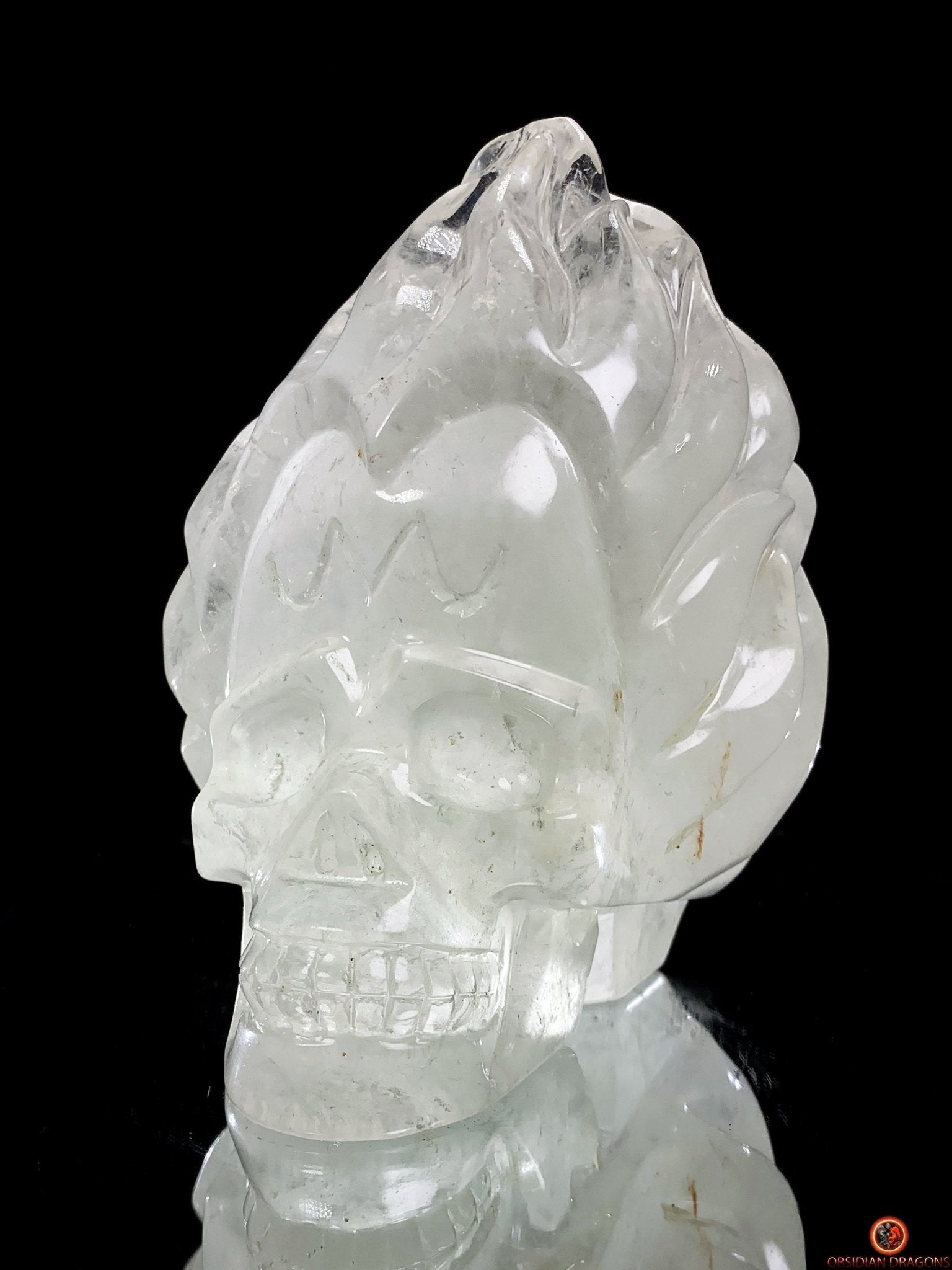 Crâne de Cristal de Roche – Flammes de Transcendance | obsidian dragons