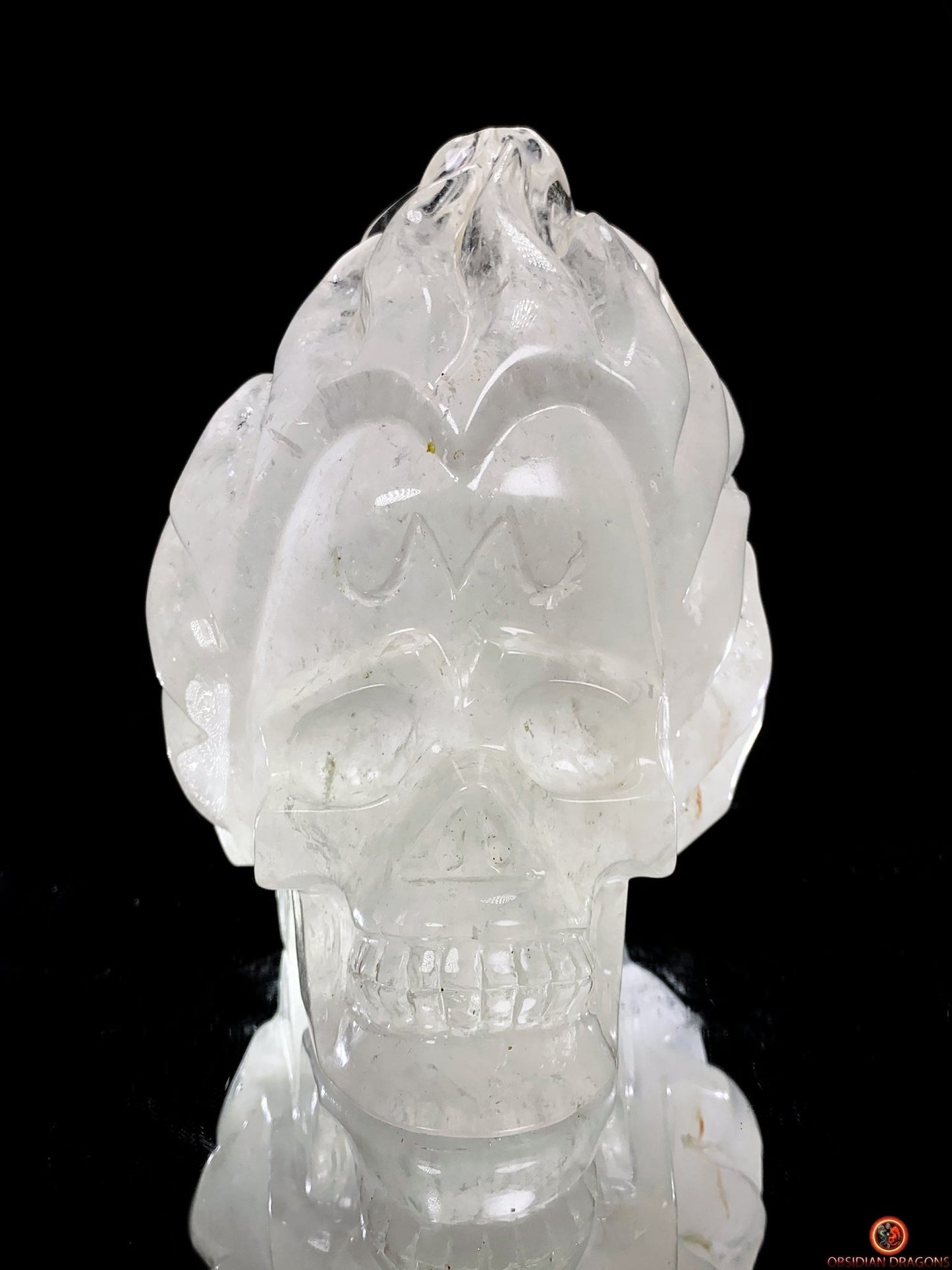 Crâne de Cristal de Roche – Flammes de Transcendance | obsidian dragons