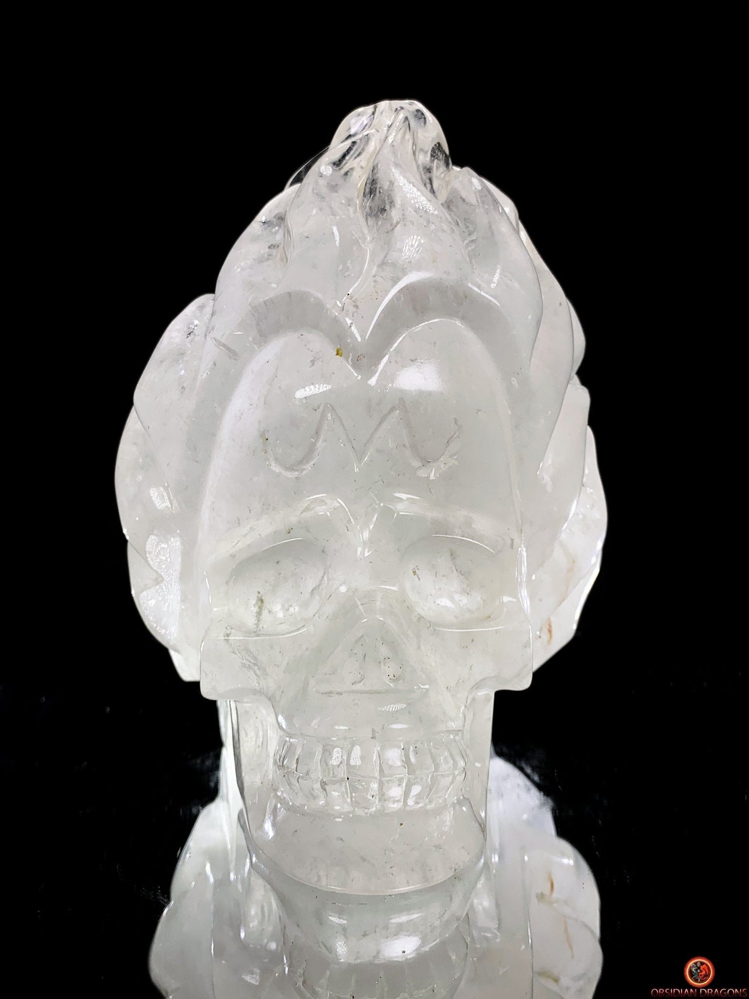 Crâne de Cristal de Roche – Flammes de Transcendance | obsidian dragons
