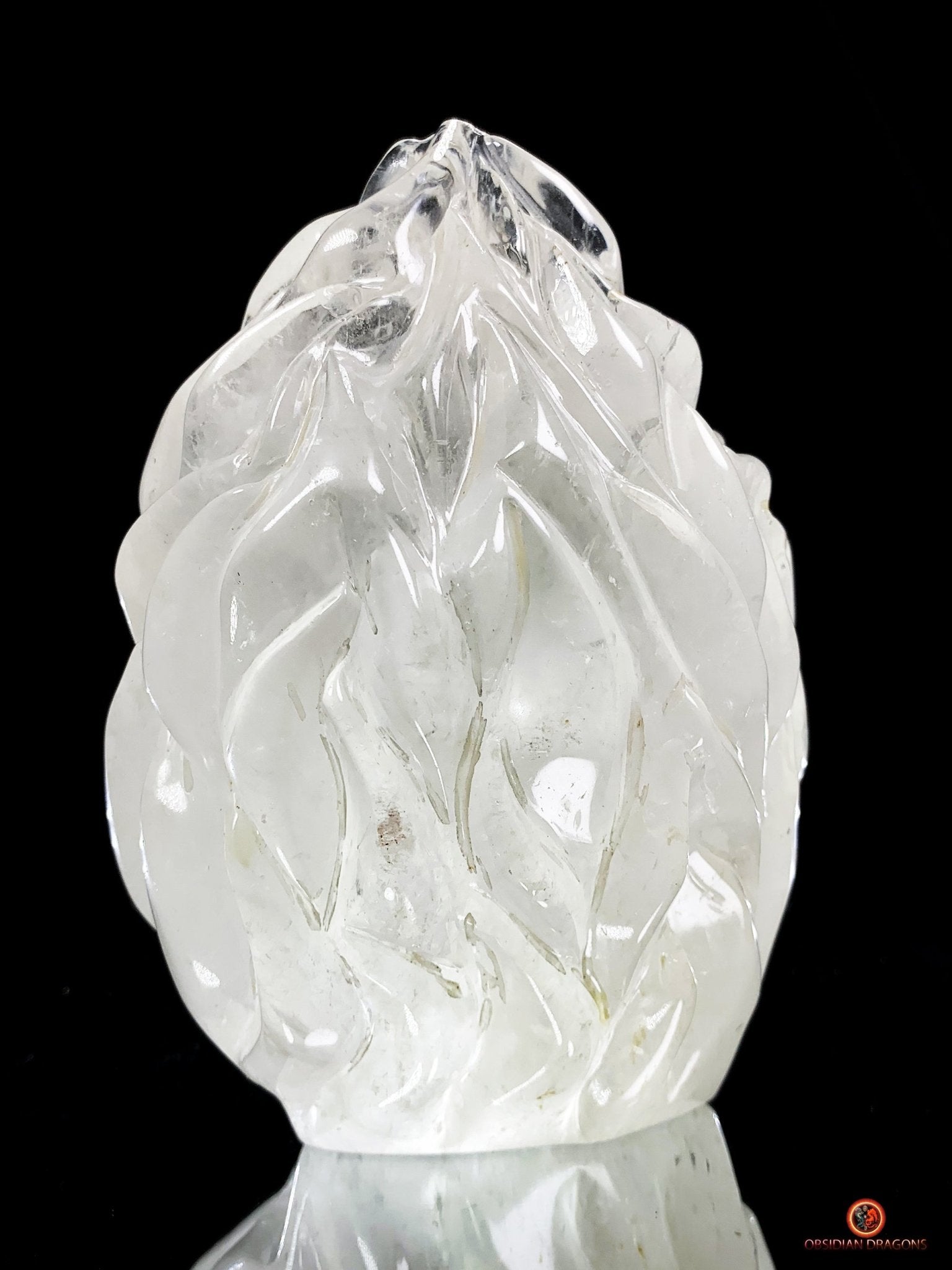 Crâne de Cristal de Roche – Flammes de Transcendance | obsidian dragons
