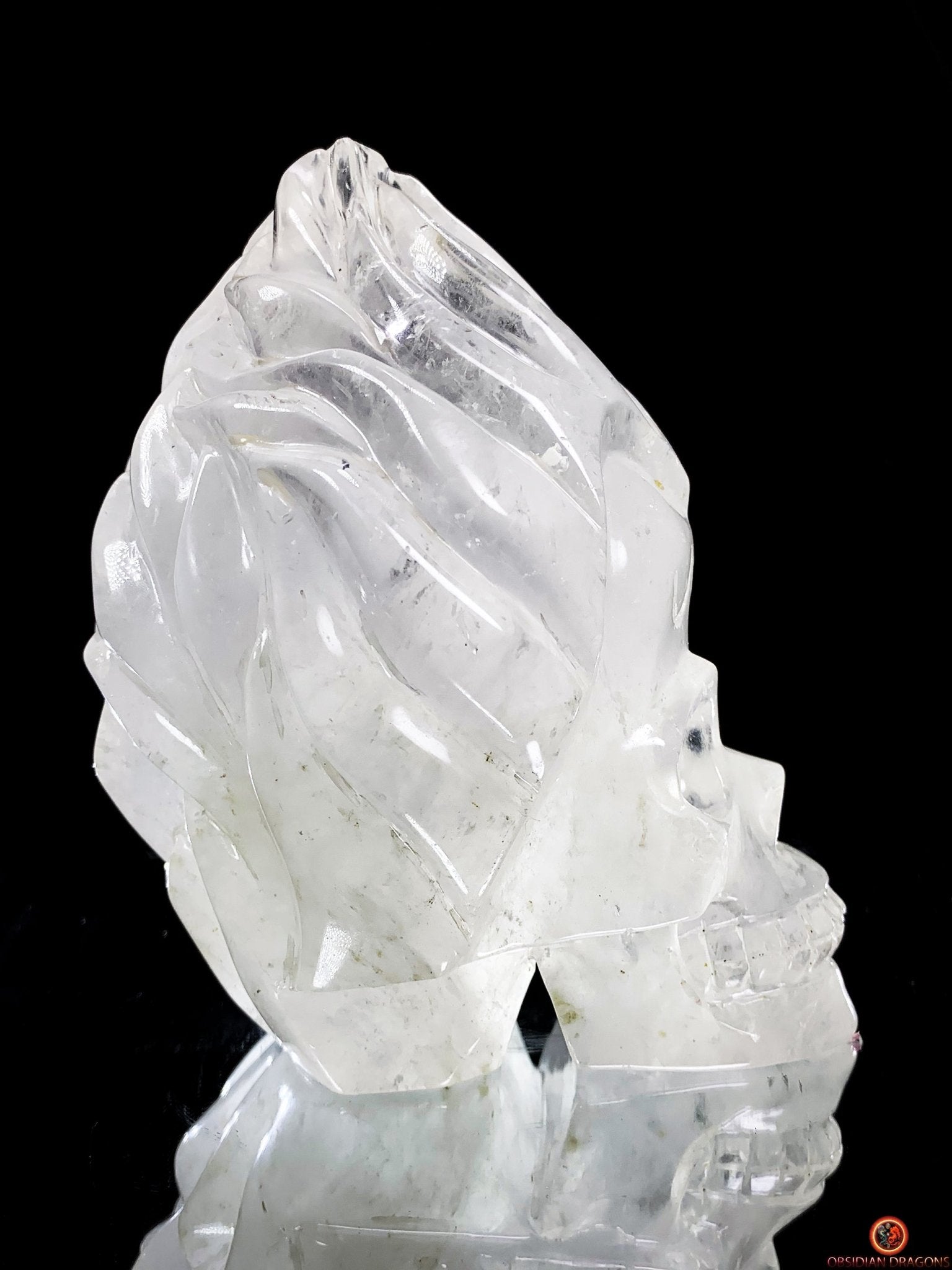 Crâne de Cristal de Roche – Flammes de Transcendance | obsidian dragons
