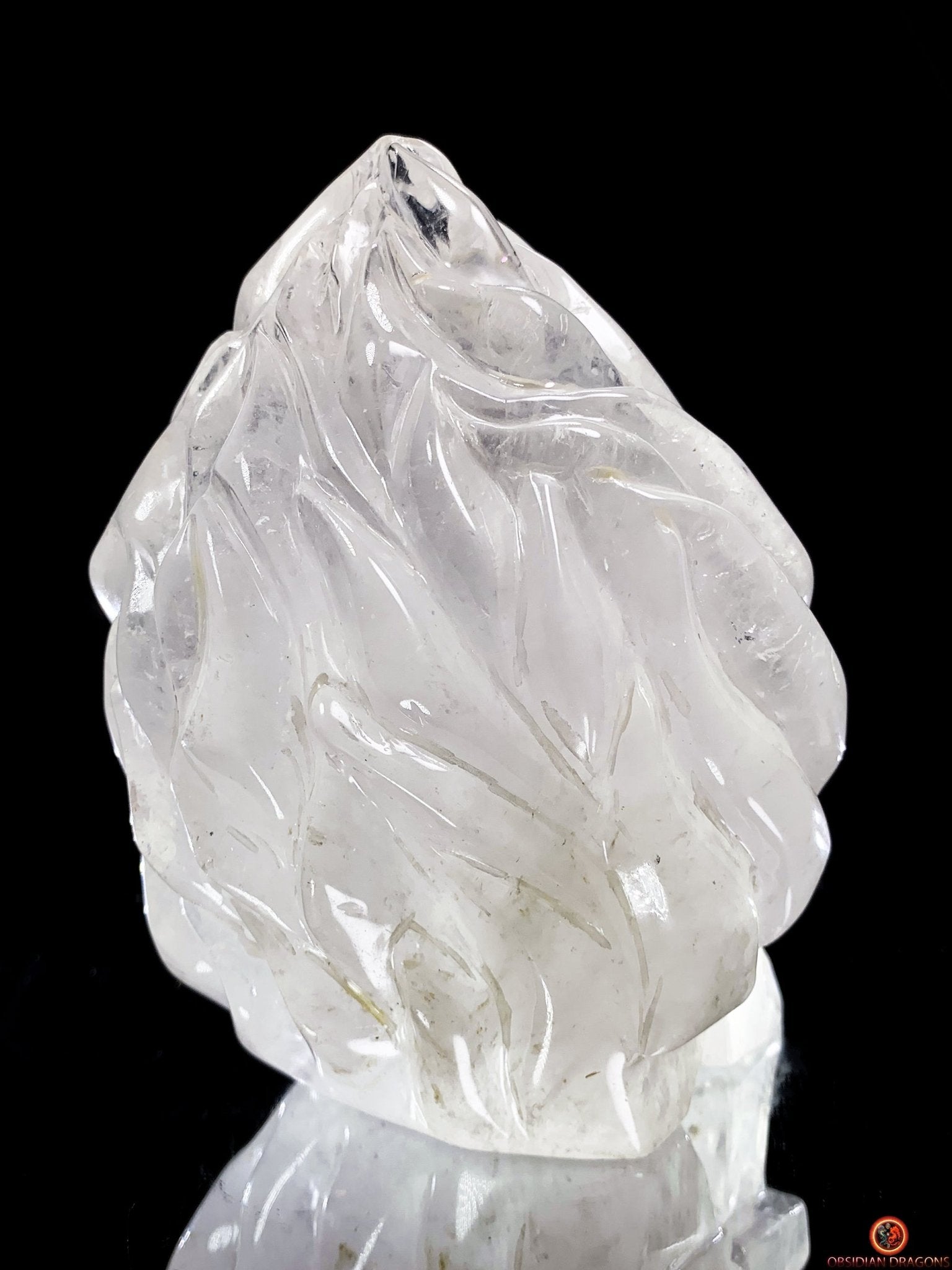 Crâne de Cristal de Roche – Flammes de Transcendance | obsidian dragons