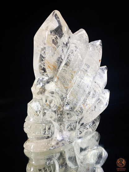 Crâne de Cristal en Cristal de Roche – Crête de Lumière | obsidian dragons