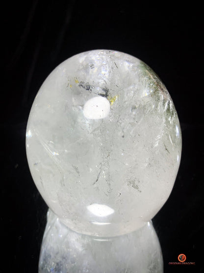 Crâne de Cristal en Quartz Lodolite – Crâne de collection - obsidian dragons