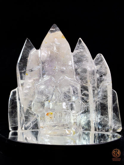 Crâne de Cristal en Cristal de Roche – Temple de Lumière | obsidian dragons