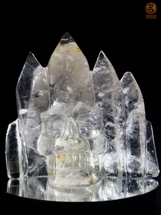 Crâne de Cristal en Cristal de Roche – Temple de Lumière | obsidian dragons