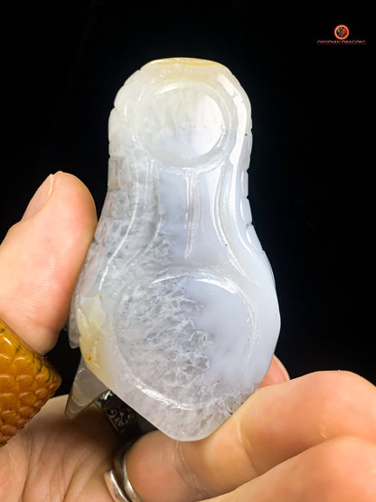 Crâne de Dragon Géode de Quartz et Agate – Ancrage Spirituel