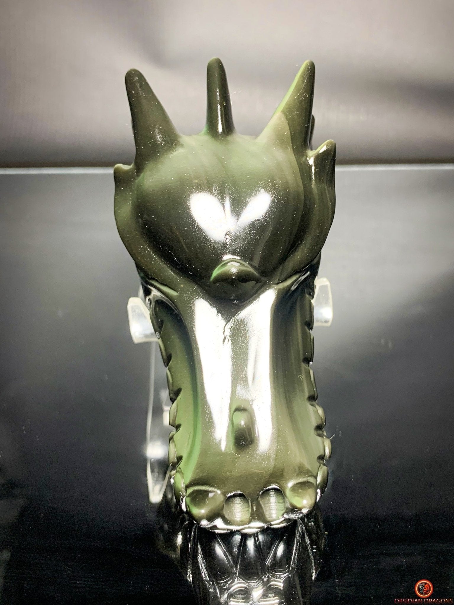 Crâne de Dragon en Obsidienne Œil Céleste – Essence Tellurique | obsidian dragons
