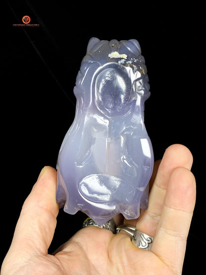 Crâne de Dragon en Géode de Quartz – Harmonie Spirituelle | obsidian dragons
