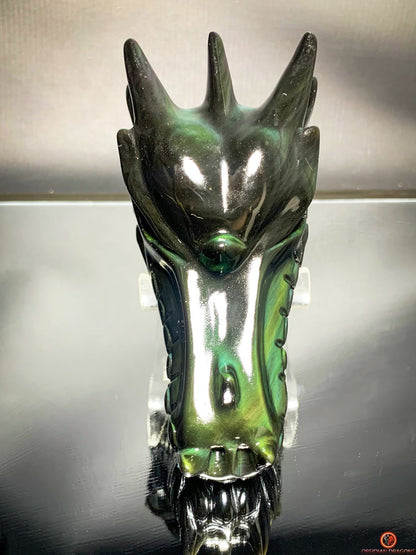 Crâne de Dragon en Obsidienne Œil Céleste – Éveil Intérieur | obsidian dragons