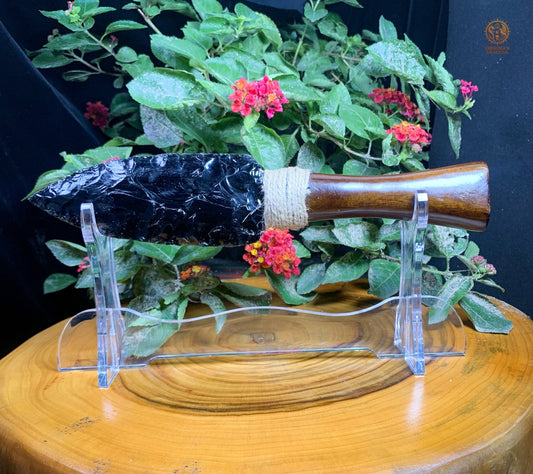 Dague en Obsidienne Noire Naturelle – Dissiper l’Illusion | obsidian dragons