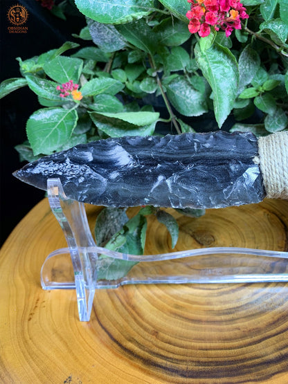 Dague en Obsidienne – Obsidienne Argentée – Trancher l’Illusion | obsidian dragons