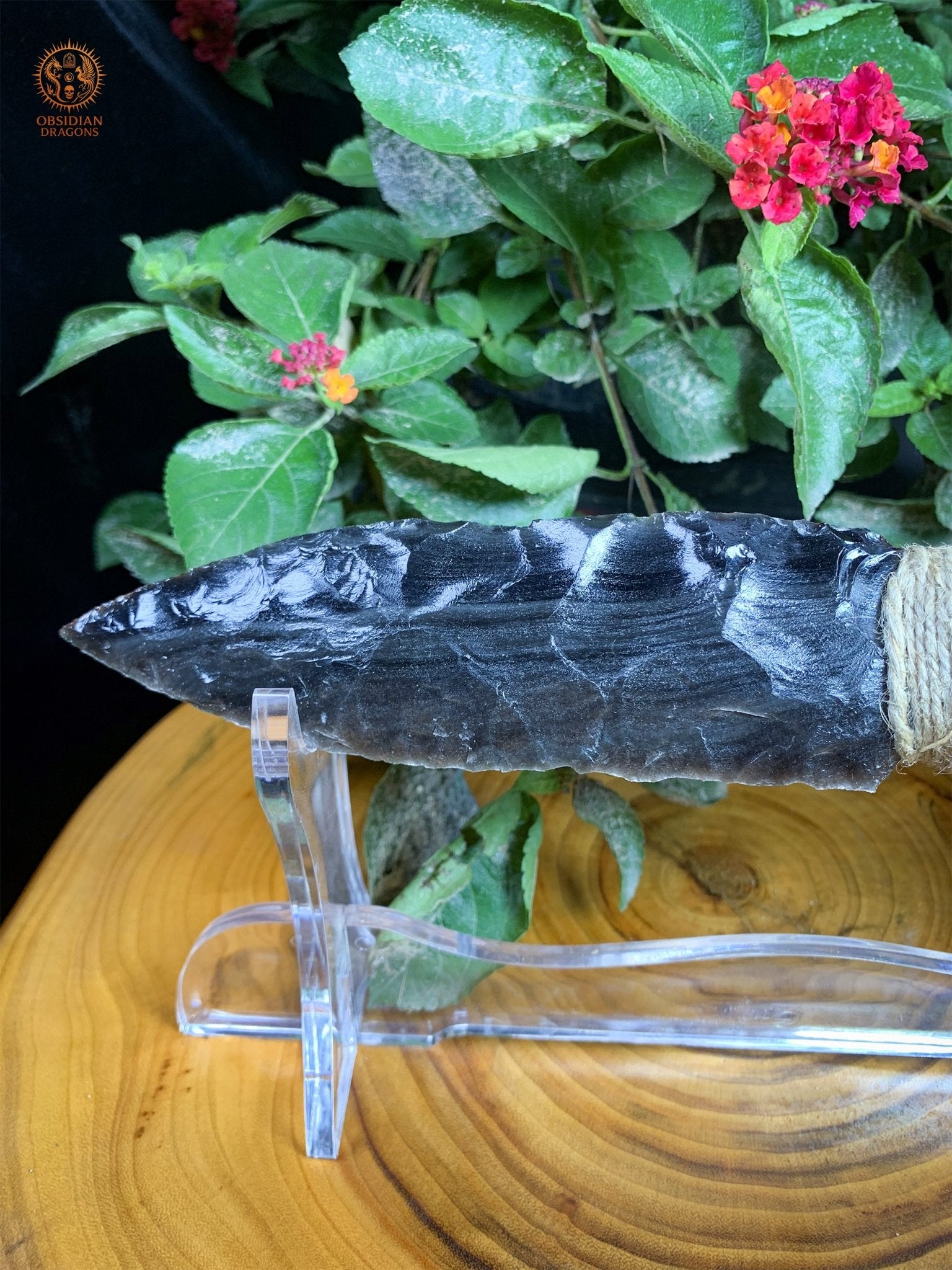 Dague en Obsidienne – Obsidienne Argentée – Trancher l’Illusion | obsidian dragons