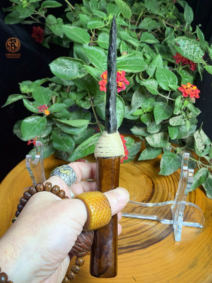 Dague en Obsidienne – Obsidienne Argentée – Trancher l’Illusion | obsidian dragons