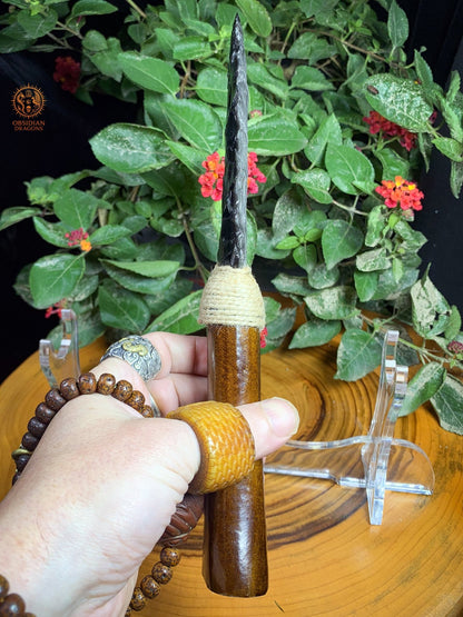 Dague en Obsidienne – Obsidienne Argentée – Trancher l’Illusion - obsidian dragons