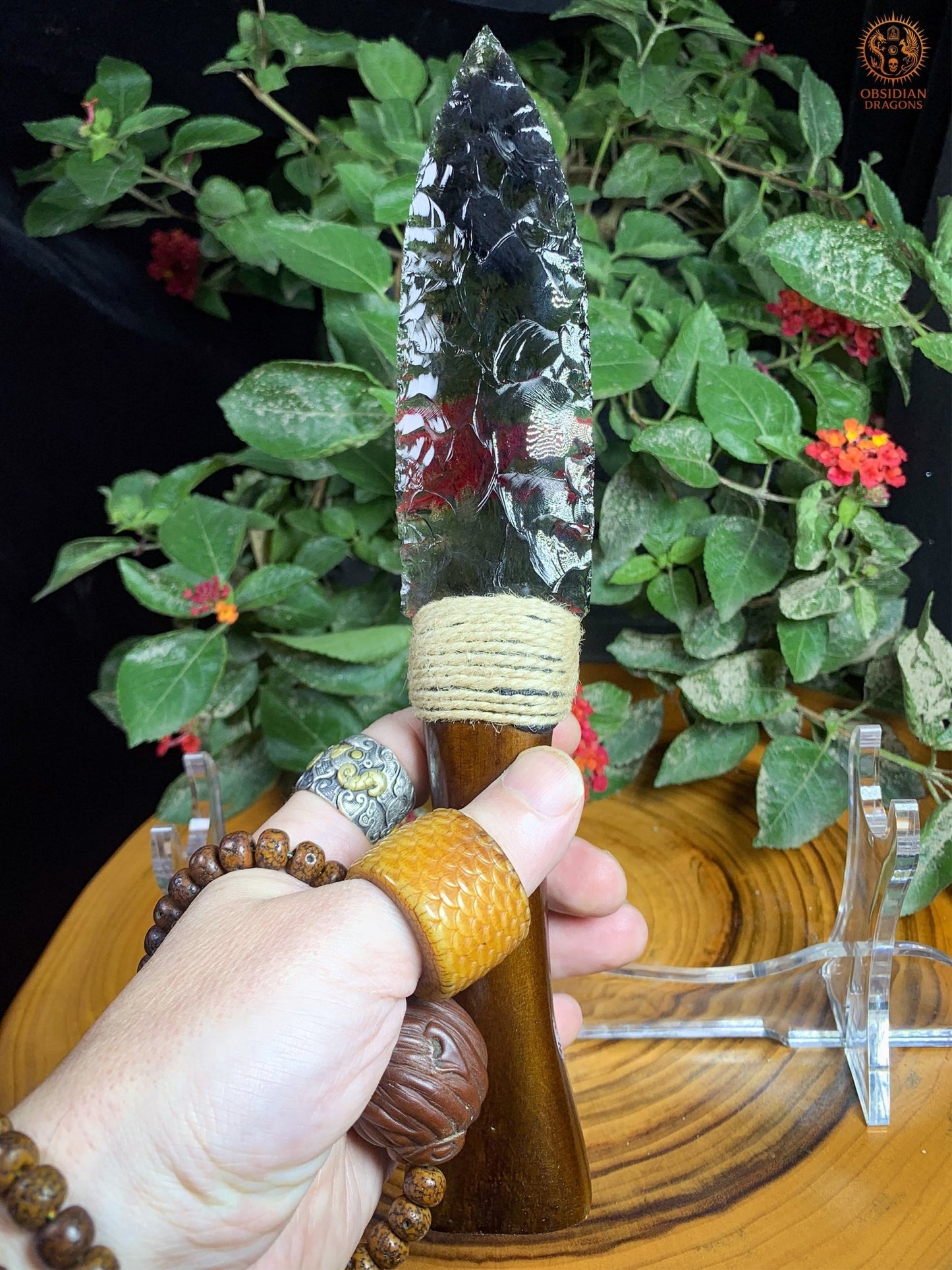 Dague en Obsidienne – Obsidienne Glace – Fendre l’Illusion | obsidian dragons