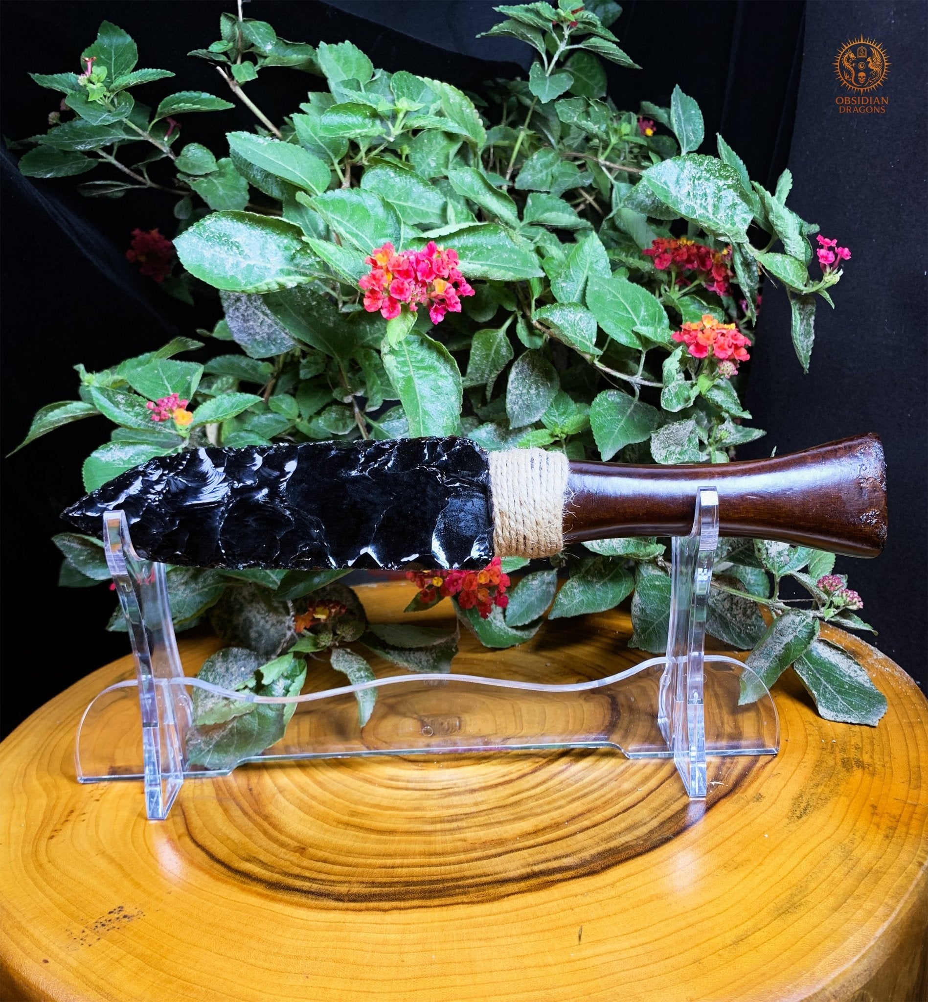 Dague en Obsidienne noire naturelle – Trancher l’Illusion | obsidian dragons