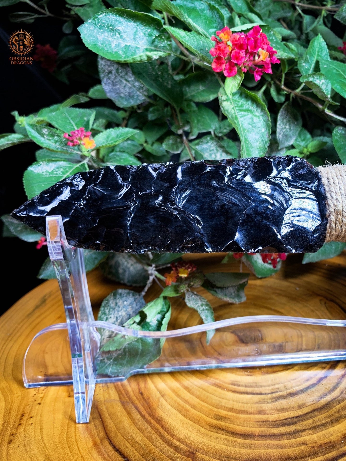 Dague en Obsidienne noire naturelle – Trancher l’Illusion | obsidian dragons