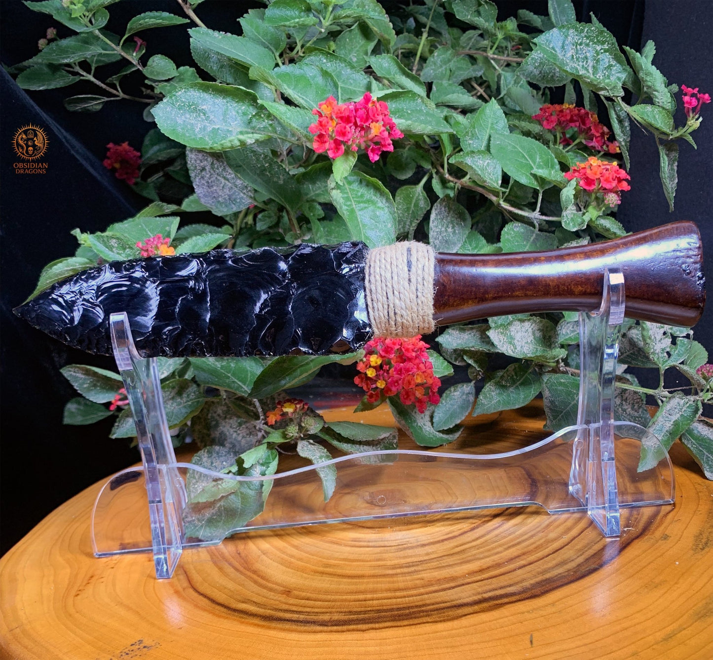 Dague en Obsidienne noire naturelle – Trancher l’Illusion | obsidian dragons