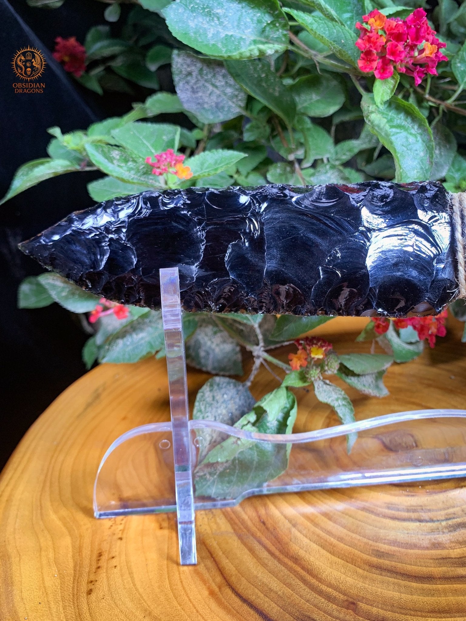 Dague en Obsidienne noire naturelle – Trancher l’Illusion | obsidian dragons