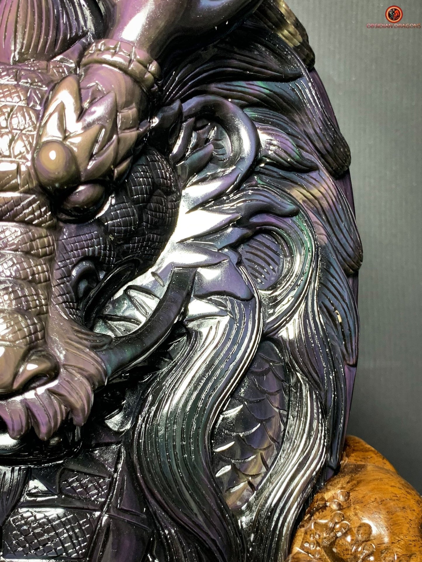 Dragon en Obsidienne Œil Céleste – Chef-d’œuvre Unique | obsidian dragons