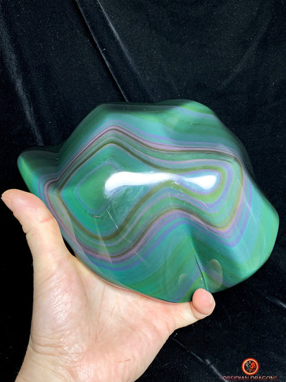 Exceptionnelle Obsidienne Œil Céleste Naturelle - Forme Libre | obsidian dragons