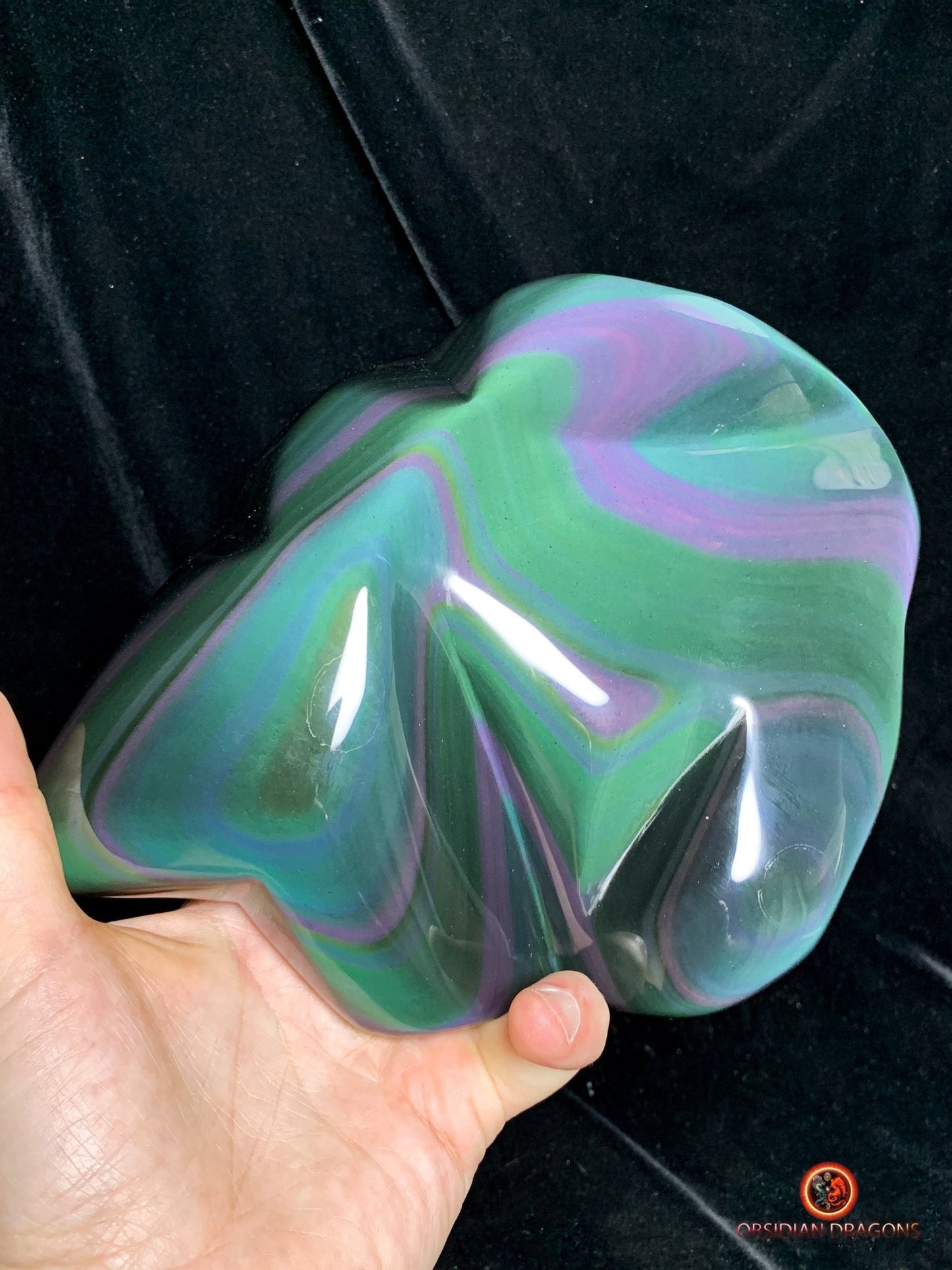 Exceptionnelle Obsidienne Œil Céleste Naturelle - Forme Libre | obsidian dragons