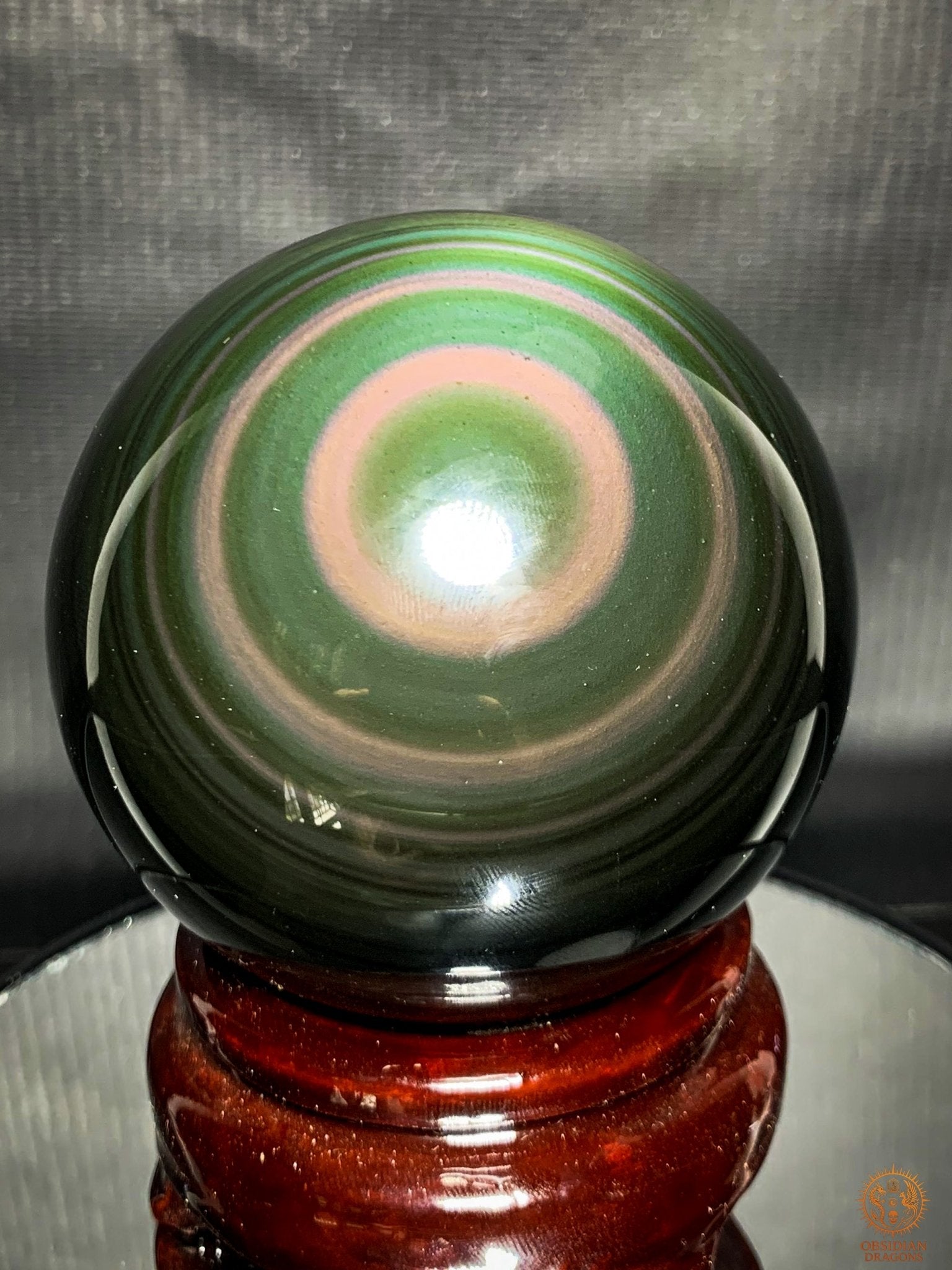 Exceptionnelle Sphère en Obsidienne Œil Céleste – Collection | obsidian dragons