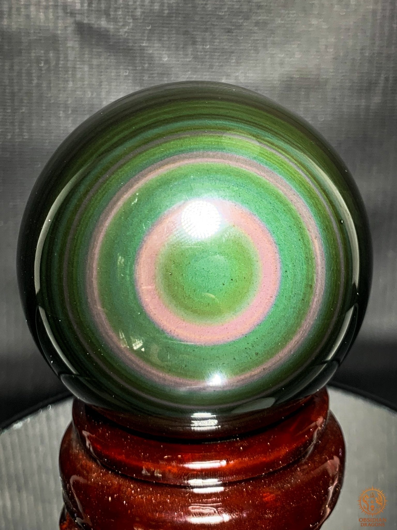 Exceptionnelle Sphère en Obsidienne Œil Céleste – Collection | obsidian dragons