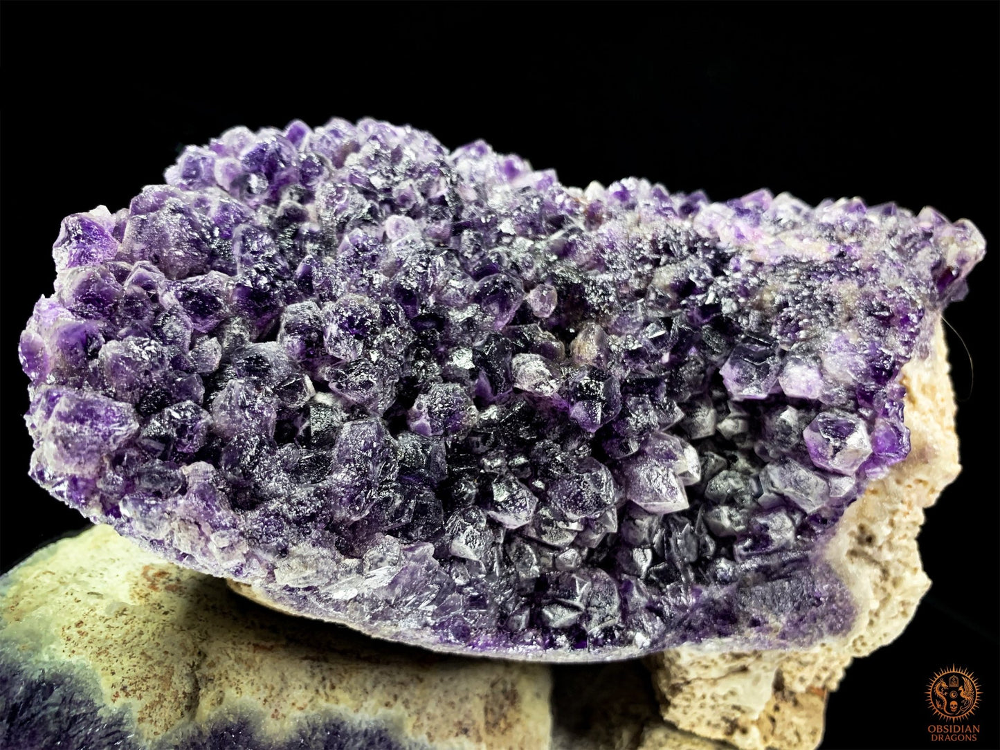Grand Crâne de Cristal en Améthyste Brute – Esprit Primordial - obsidian dragons