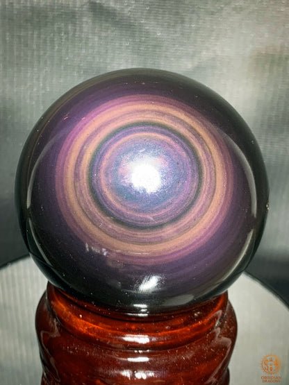 Grande Sphère en Obsidienne Œil Céleste Exceptionnelle | obsidian dragons