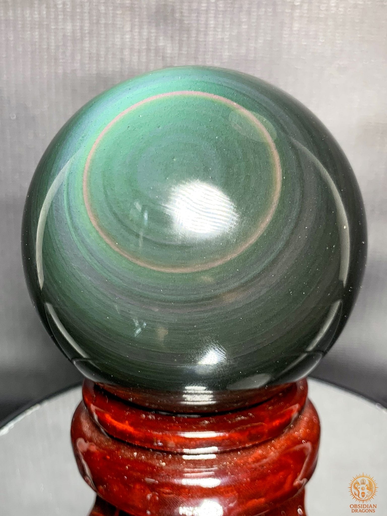 Grande Sphère en Obsidienne Œil Céleste - Qualité Prestige | obsidian dragons