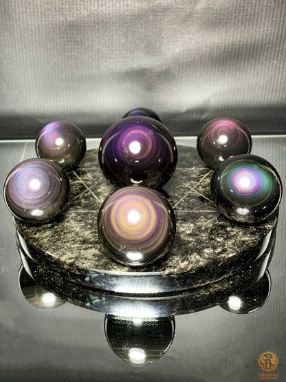 Hexagramme en Obsidienne Œil Céleste – vortex energetique | obsidian dragons