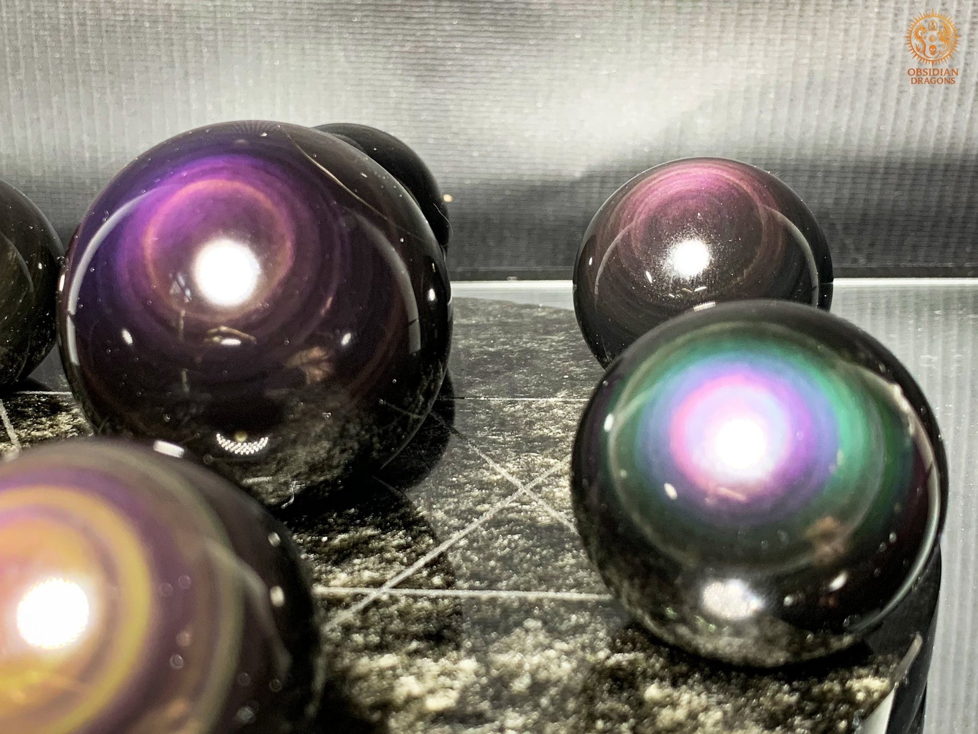 Hexagramme en Obsidienne Œil Céleste – vortex energetique | obsidian dragons