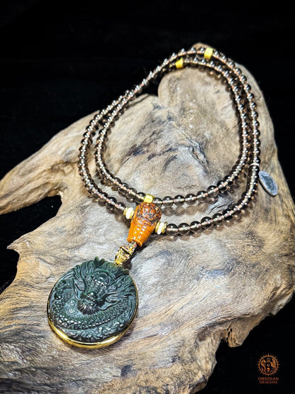Mala Dragon en Obsidienne – Talisman de Protection Unique | obsidian dragons