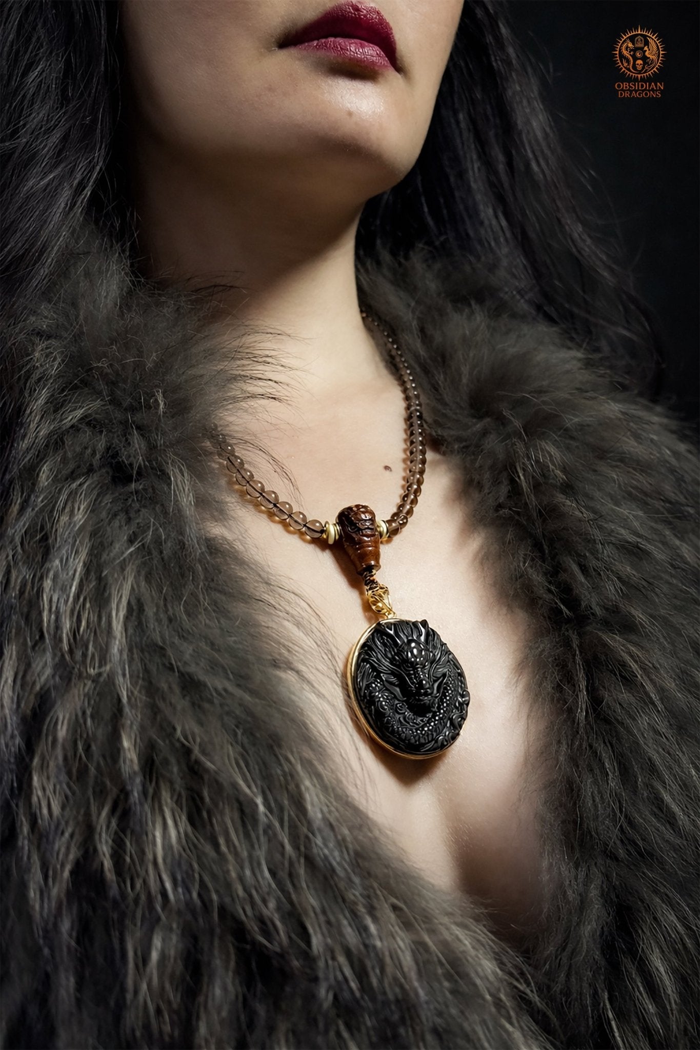 Mala Dragon en Obsidienne – Talisman de Protection Unique | obsidian dragons