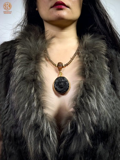 Mala Dragon en Obsidienne – Protection et Énergie - unique | obsidian dragons