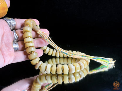 Mala de Ceinture en Os de Buffle - 36 Perles | obsidian dragons