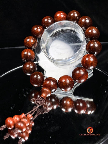 Mala de poignet en bois - Bracelet en palissandre | obsidian dragons