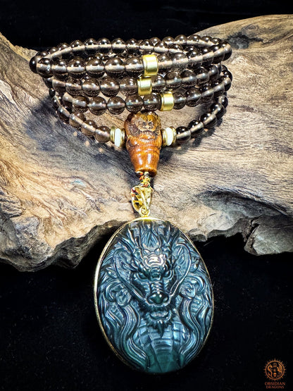 Mala en Obsidienne Dragon – Talisman de Protection Unique | obsidian dragons