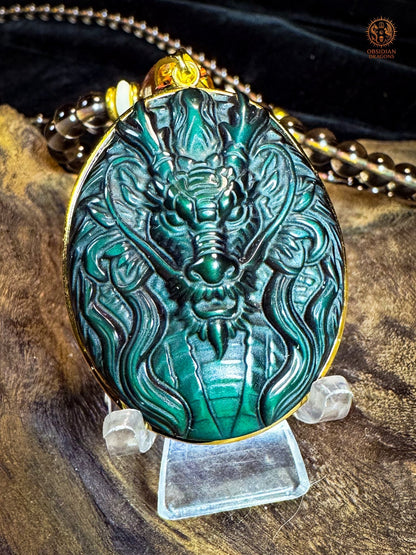 Mala en Obsidienne Dragon – Talisman de Protection Unique | obsidian dragons