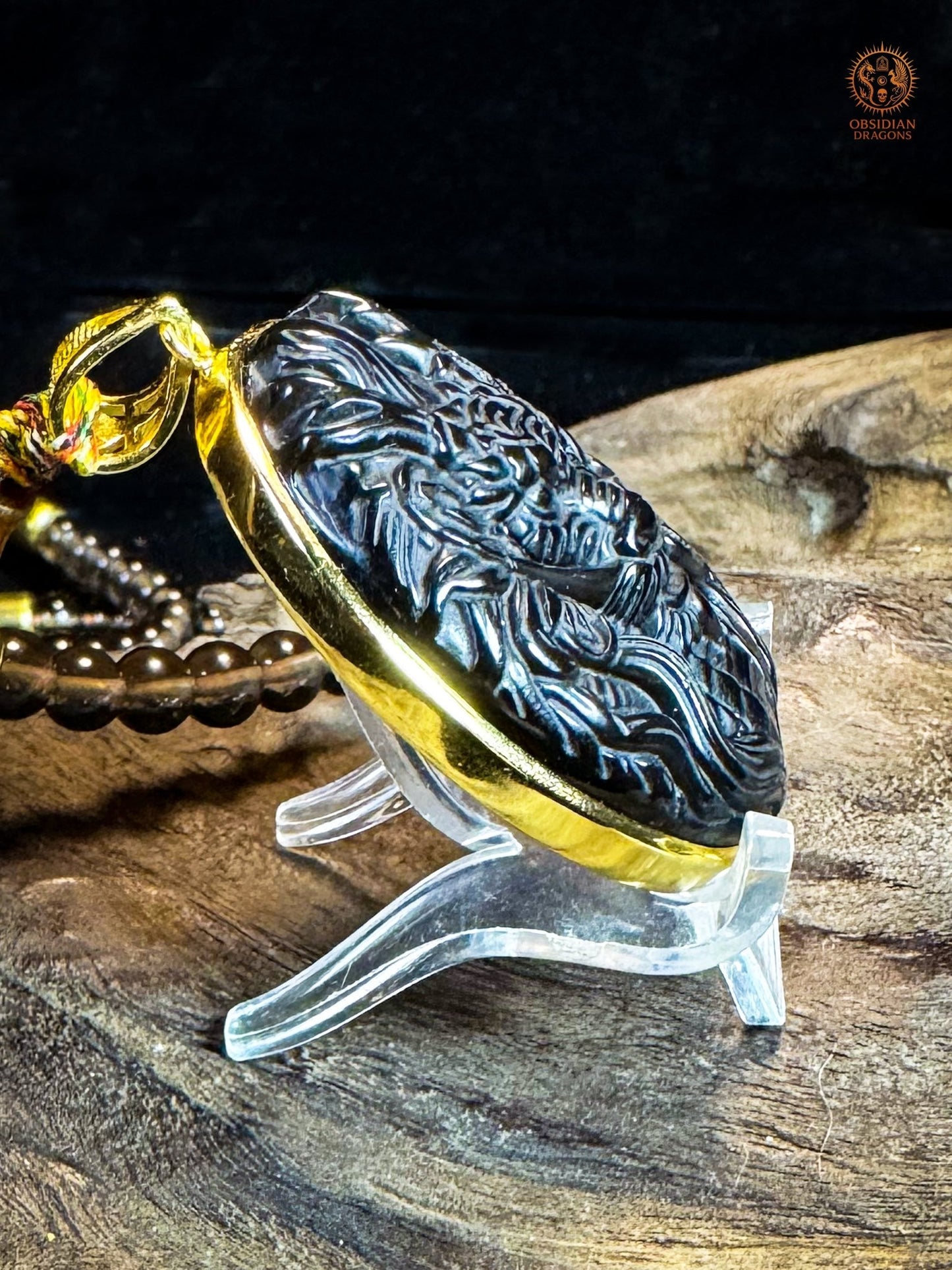 Mala en Obsidienne Dragon – Talisman de Protection Unique | obsidian dragons
