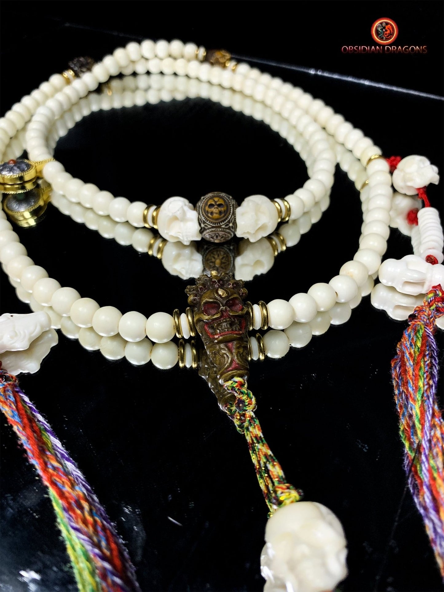 Mala en Os - Pratiques Tantriques sur l’Impermanence | obsidian dragons