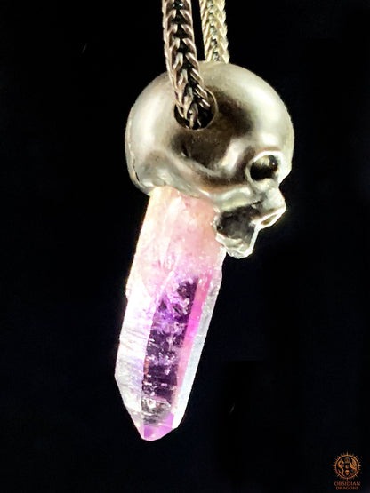 Pendentif Crâne en Argent – Améthyste de Vera Cruz | obsidian dragons