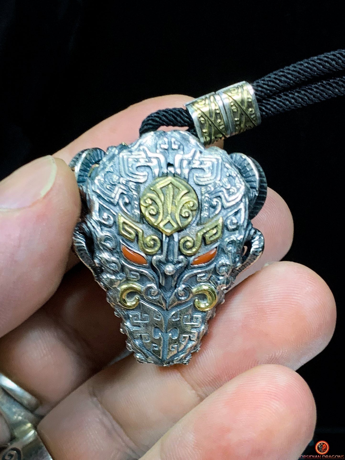 Pendentif Dragon Feng Shui - Grelot chasse fantôme taoïste